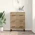 vidaXL Sideboard Artisan-Eiche 69,5x34x90cm Verbundholz Eisenbeine (881523)