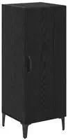 vidaXL Sideboard Schwarz Eichen-Optik 34,5 x 34 x 90 cm Holzwerkstoff
