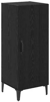 vidaXL Sideboard Schwarz Eichen-Optik Holzwerkstoff 34,5x34x90cm (880927)