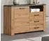 trendteam Follow Sideboard 3 Schubladen, Eiche/Anthrazit, 127x83x40cm (2228872E2)