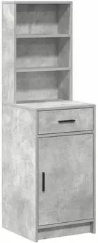 vidaXL Highboard Betongrau 40x41x135cm Holzwerkstoff (865076)