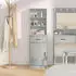 vidaXL Highboard Betongrau 40x41x135cm Holzwerkstoff (865076)