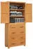 vidaXL Highboard Aufbewahrungsmöbel-Set mit Schubladen, Braun, Holzwerkstoff (3328627)