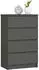 Akord Furniture Factory K60 Schubladenkommode 4 Schubladen Graphitgrau 60x40x99cm (K60)