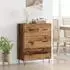 vidaXL Sideboard Altholz-Optik 69,5x34x90cm Verbundholz und Eisen (881495)