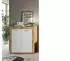 xonox.home Jam Highboard weiß / Wotan Eiche 80x88x35cm (X8BK6T20)