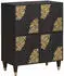 vidaXL Sideboard mit Regal Massivholz Mango Schwarz 60x33x75cm (4018834)