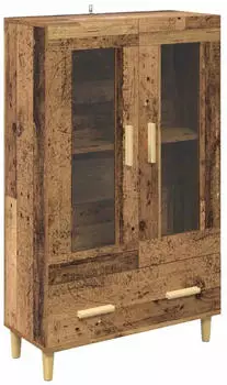 vidaXL Highboard mit Schubladen Altholz-Optik 70x31x115cm Holzwerkstoff (880851)