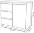 Masseno Meraviglia Kommode 3 Schubladen 1 Tür 80x85x33cm Weiß (MERG 3S1F WHITE)