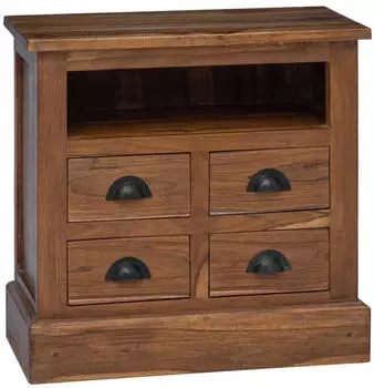 vidaXL Aufbewahrungsschrank Massivholz Teak 60x30x60cm (42017952)