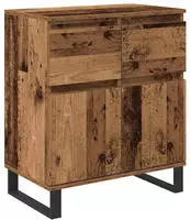 vidaXL Sideboard Altholz 60 x 35 x 70 cm Verbundholz und Eisen