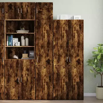 vidaXL Hochschrank Schmal R&auml;uchereiche 40x42,5x225cm Holzwerkstoff (3281277)