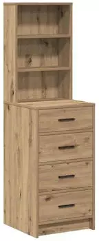 vidaXL Highboard Artisan Eiche 40x41x135cm Holzwerkstoff (865054)