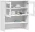 vidaXL MOLDE Highboard-Oberteil Massivholz Kiefer Weiß 90x35x100cm (350550)