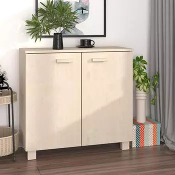 vidaXL Hamar Sideboard Massivholz Kiefer Honigbraun 85x35x80cm