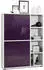 Vladon Highboard Cuba Brombeer Hochglanz, Weiß matt, 8 Fächer (50009291)