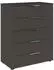Rauch Flipp Kommode 5 Schubladen Softclose Graphit/Chrom 80x100x42cm