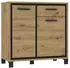 Forte Trondheim Kommode Artisan Eiche / Schwarz Eiche, 91,4x91,2x41,5cm (TDHK222-C773)