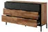 Masseno Milano Sideboard 6 Schubladen 137x81x40cm Braun/Anthrazit (MILTON B KOMODA 138 6S CHESTNUT-ANTRACYT)