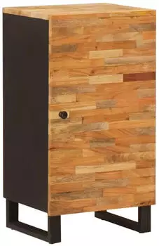 vidaXL Seitenschrank mit T&uuml;r Braun 40x33x75cm Massivholz Mango (4018320)