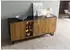 Massivmoebel24 Davis 21 Sideboard Mango / Altholz 180x47x81cm schwarz / natur lackiert (09-312-888-0021)