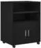 vidaXL Rollschrank mit Regal Schwarz Eichen-Optik 60x48x81cm Holzwerkstoff (869242)