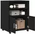 vidaXL Rollschrank mit Regal Schwarz Eichen-Optik 60x48x81cm Holzwerkstoff (869242)