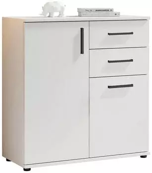 Bega Britta Kommode 2 Schubladen, Weiß, 80x84x35cm (BC 1040)