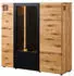 Massivmoebel24 Kitzbühel Highboard Wildeiche 148x43,5x143cm natur geölt/lackiert (67-310-420-1006)
