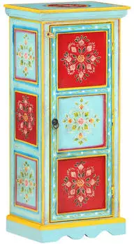 vidaXL Highboard Handbemalt Mango Massivholz 40x30x90cm (323536)