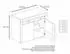 Vladon Valencia Sideboard 2 Türen, 1 offenes Fach, Weiß matt/Creme Hochglanz (50000542)