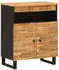 vidaXL Seitenschrank Braun 60x33,5x75cm Massivholz Mango 2 Türen (4018321)