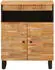 vidaXL Seitenschrank Braun 60x33,5x75cm Massivholz Mango 2 Türen (4018321)