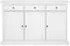 ebuy24 Venedig Sideboard 3 Türen & 3 Schubladen, 143x91cm, Weiß (07-778244949)