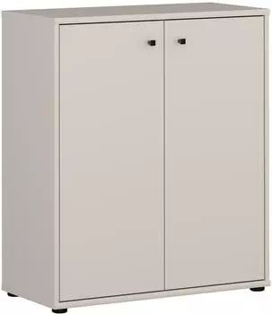 Forte TEMPRA 2 Kommode 2-t&uuml;rig, Holzwerkstoff, sand/kaschmir (T2KK60-U60)
