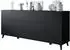 Mirjan24 Phuket 180 Sideboard mit 5 Türen und 2 Schubladen, schwarzer Graphit, 180x76x38cm