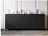 Mirjan24 Phuket 180 Sideboard mit 5 Türen und 2 Schubladen, schwarzer Graphit, 180x76x38cm