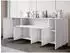 Mirjan24 Phuket 180 Sideboard mit 5 Türen und 2 Schubladen, schwarzer Graphit, 180x76x38cm