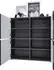 Vladon Cuba V2 Highboard schwarz matt, Beton Oxid Optik, 104x105,5x35,5cm