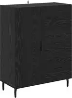 vidaXL Sideboard mit Schubladen Schwarz Eichen-Optik 69,5 x 34 x 90 cm