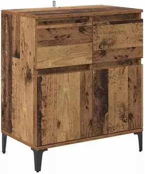 vidaXL Sideboard Altholz-Optik, Verbundholz und Eisen, 60x35x70cm (881218)