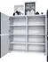 Vladon Cuba V2 Highboard, weiß matt / Avola-Anthrazit, 104x105,5x35,5cm