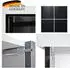 Vladon Cuba V2 Highboard, weiß matt / Avola-Anthrazit, 104x105,5x35,5cm