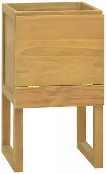 vidaXL Badezimmerschrank aus massivem Teakholz 41x40x75cm