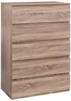 5five Dolo Kommode 5 Schubladen, Holzoptik, 118cm (JJ1400)