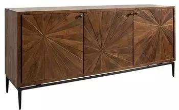 Massivmoebel24 Stilm&ouml;bel 110 Sideboard Mango 183x46x84cm braun lackiert (09-312-823-0010)