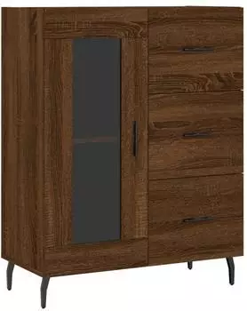 vidaXL Sideboard Holzwerkstoff braun Eichen-Optik 69,5x34x90 cm (828067)