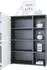 Vladon Highboard Cuba mit 2 Türen und 4 offenen Fächern, schwarz matt/Eiche Natur (79x105,5x35,5cm)