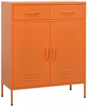 vidaXL Lagerschrank Stahl, orange, 80x35x101,5cm (336156)