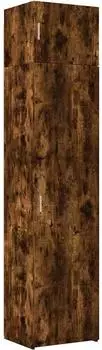 vidaXL Hochschrank schmal, R&auml;uchereiche, 50x42,5x225cm, Holzwerkstoff (3281305)